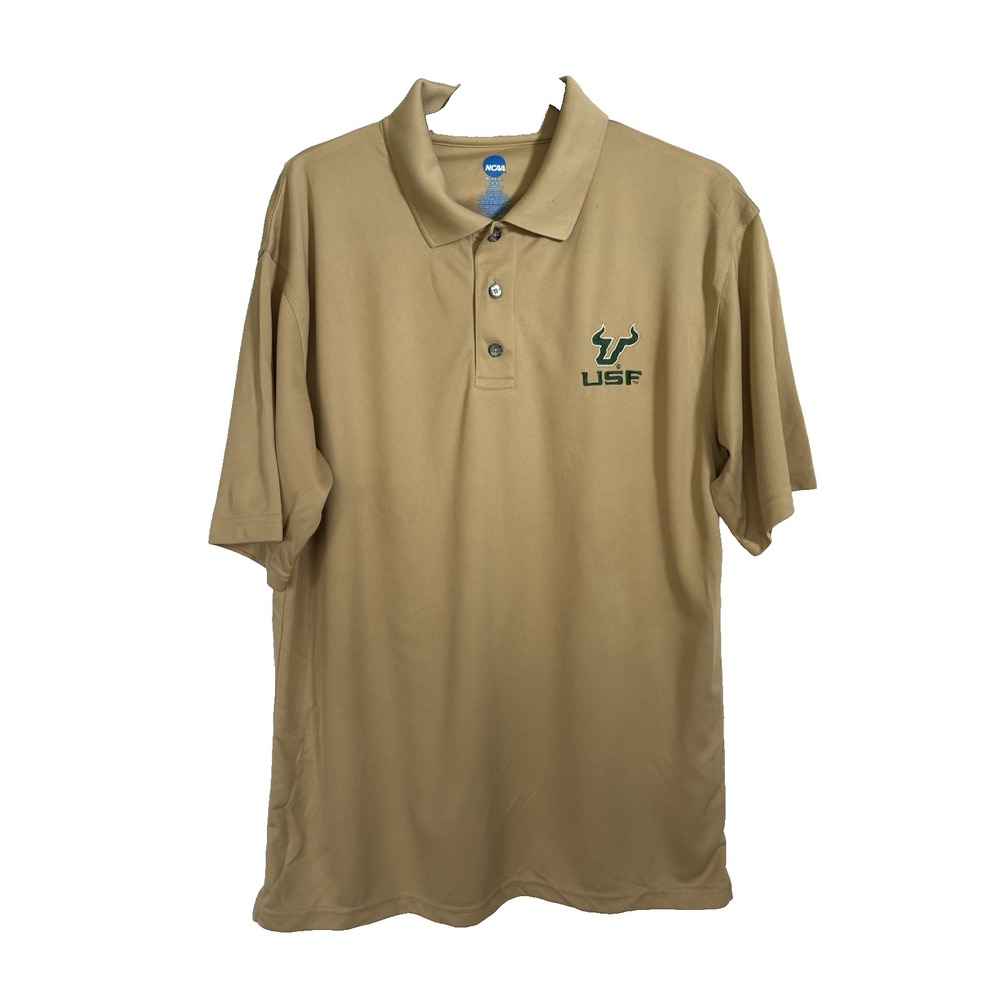 KA Inc NCAA Shirt Size M USF Bulls Polo Pullover Short Sleeve